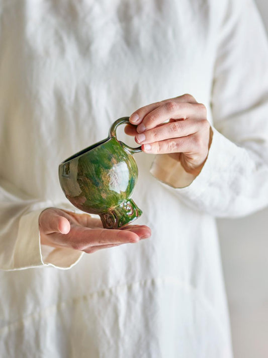 Avonlea Cup, Green, Stoneware