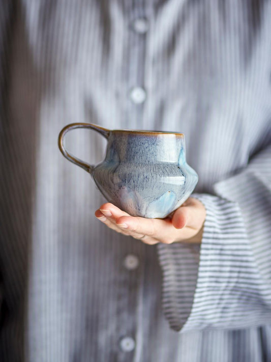 Bessie Mug, Blue, Stoneware