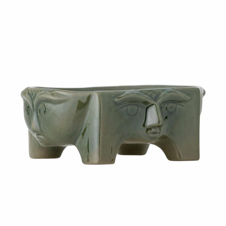 Amilia Bowl, Green, Stoneware