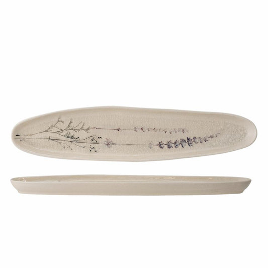Bea Serving Plate, Nature, Stoneware