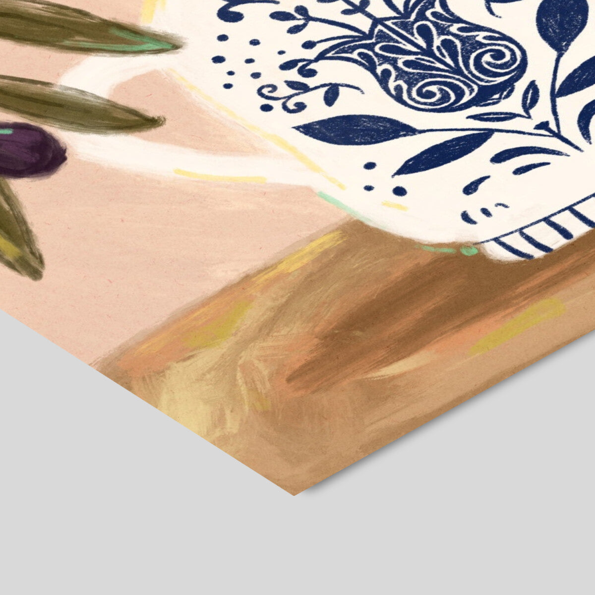 Olive Branches In a Pot Painting