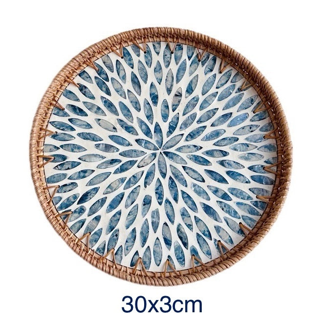 Hand-woven Rattan Trays-Round(2 sizes)