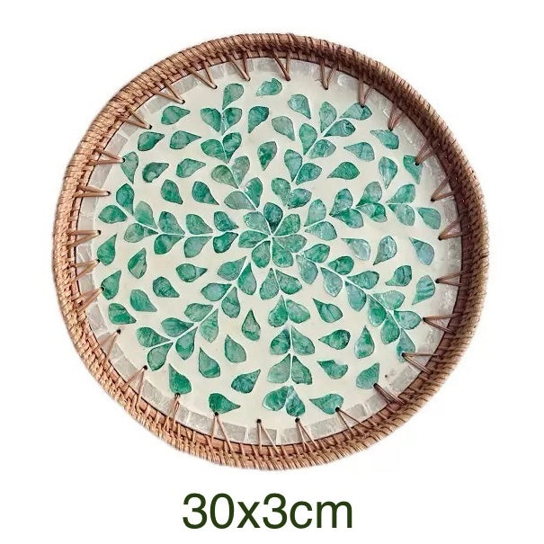 Hand-woven Rattan Trays-Round(2 sizes)