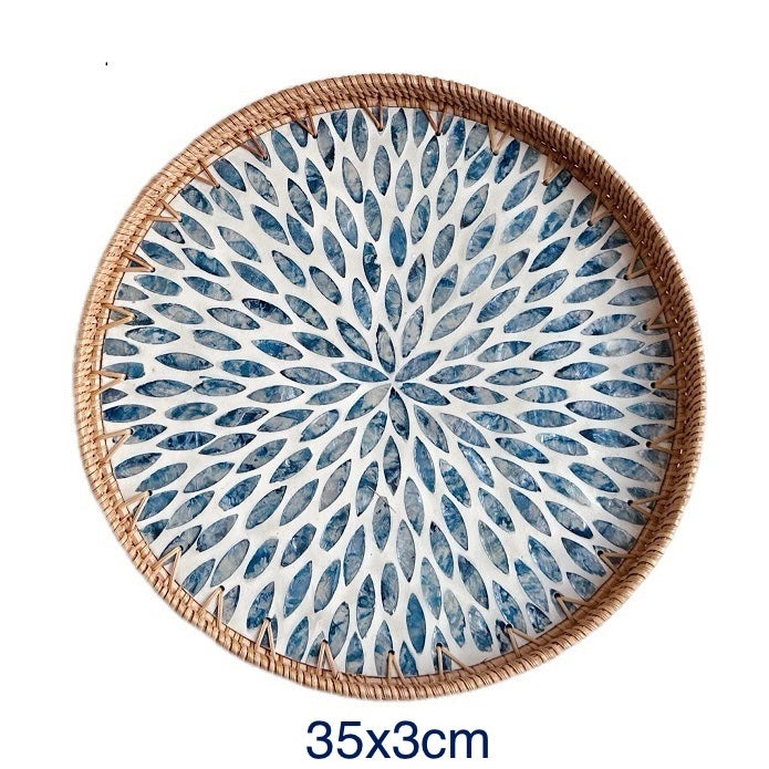 Hand-woven Rattan Trays-Round(2 sizes)