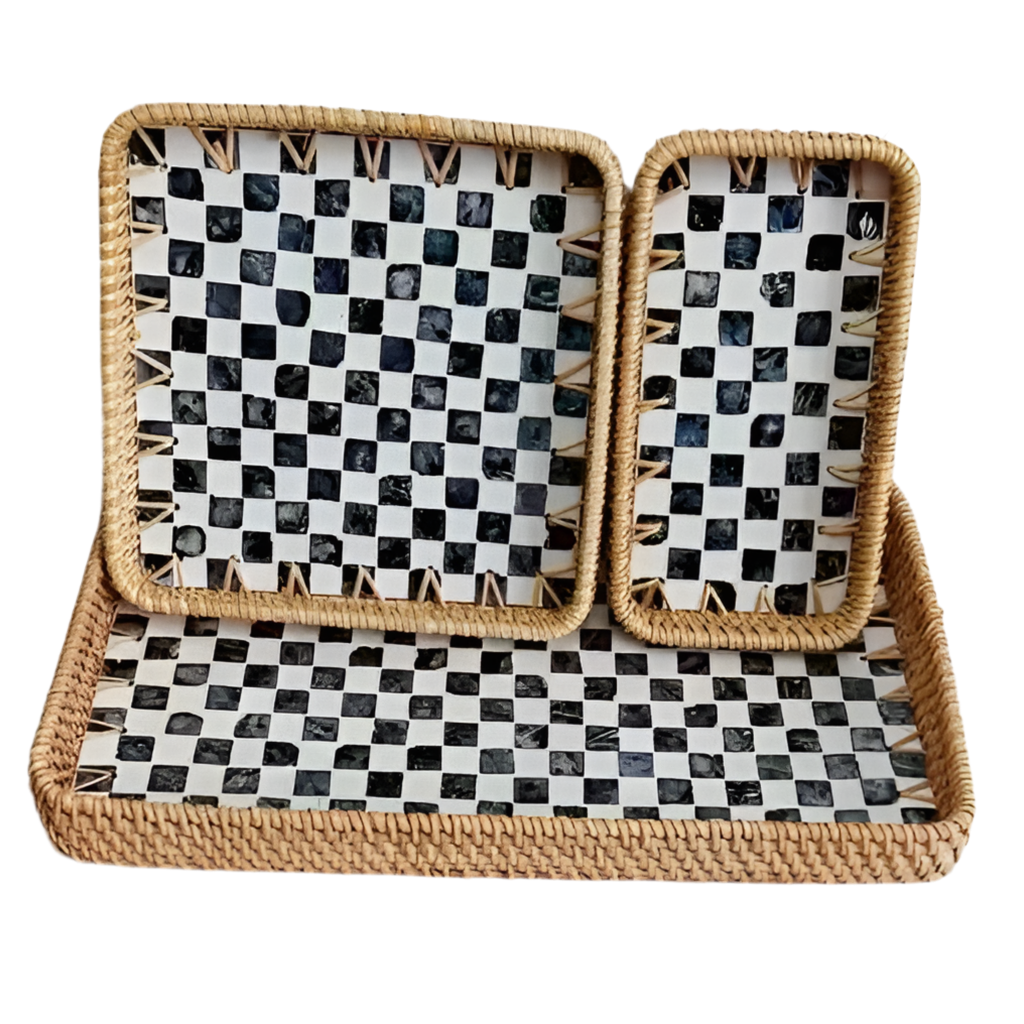 Handwoven Rattan Serving Tray