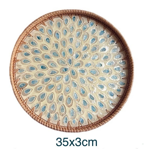 Hand-woven Rattan Trays-Round(2 sizes)