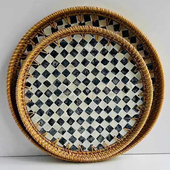 Handwoven Rattan Serving Tray