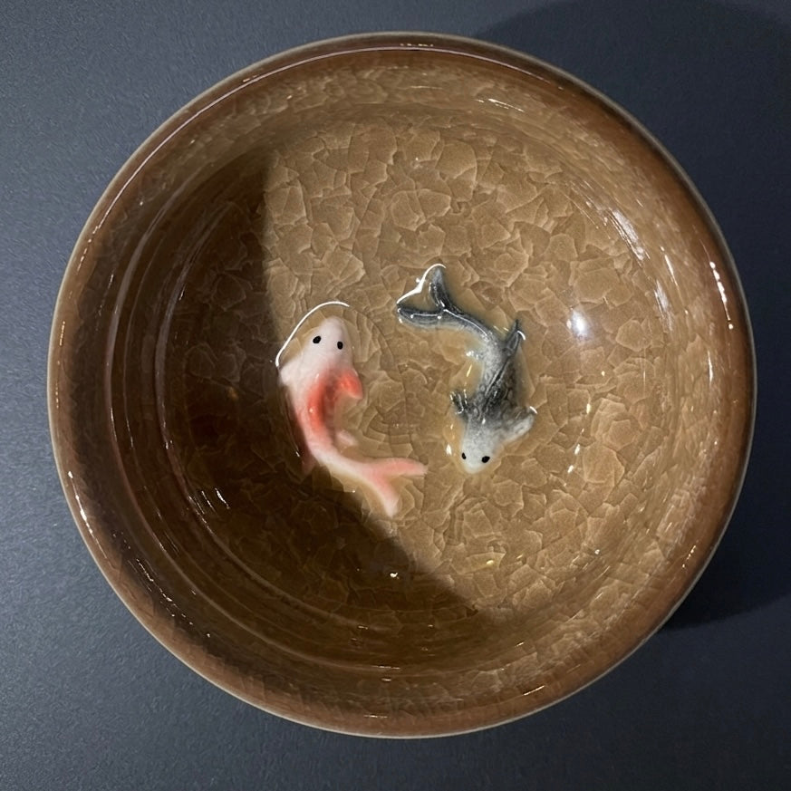 Handcrafted Koi Fish Bowl
