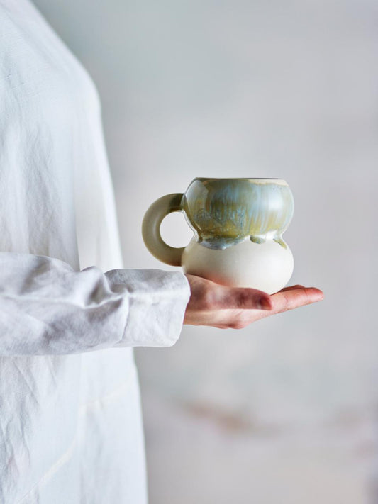 Luna Cup, Blue, Stoneware