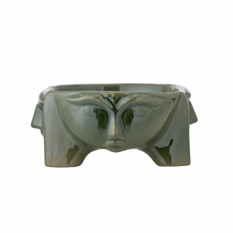 Amilia Bowl, Green, Stoneware