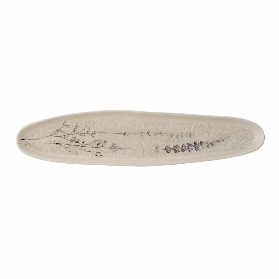 Bea Serving Plate, Nature, Stoneware