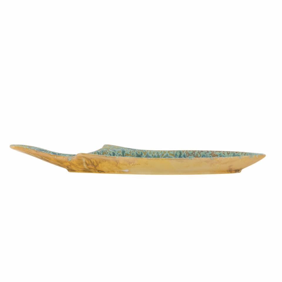 Hadden Serving Plate, Green, Stoneware