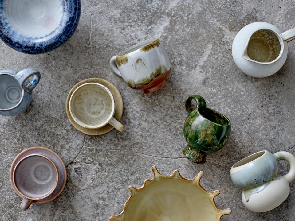 Luna Cup, Blue, Stoneware