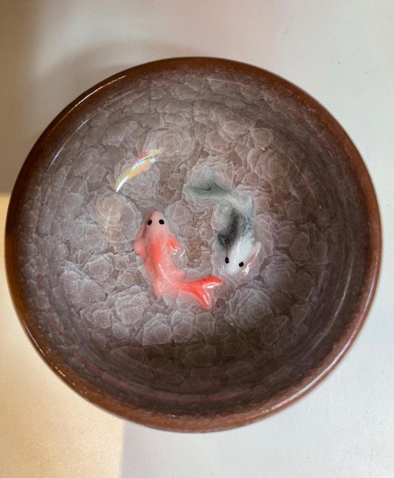 Handcrafted Koi Fish Bowl