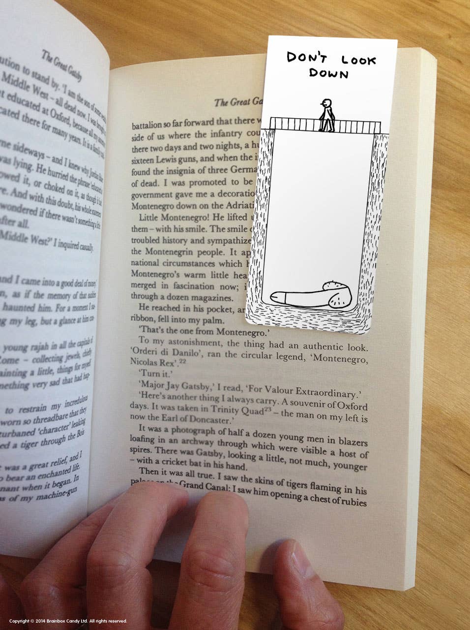 David Shrigley Magnetic Bookmark Don't Look Down