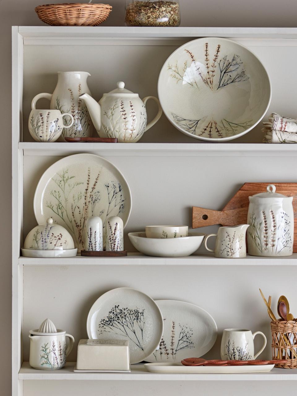 Bea Serving Plate, Nature, Stoneware