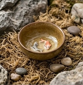 Handcrafted Koi Fish Bowl