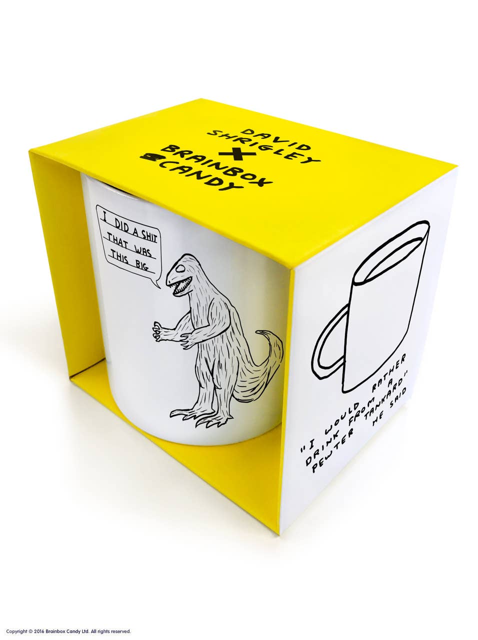 David Shrigley Mug Dinosaur Shit