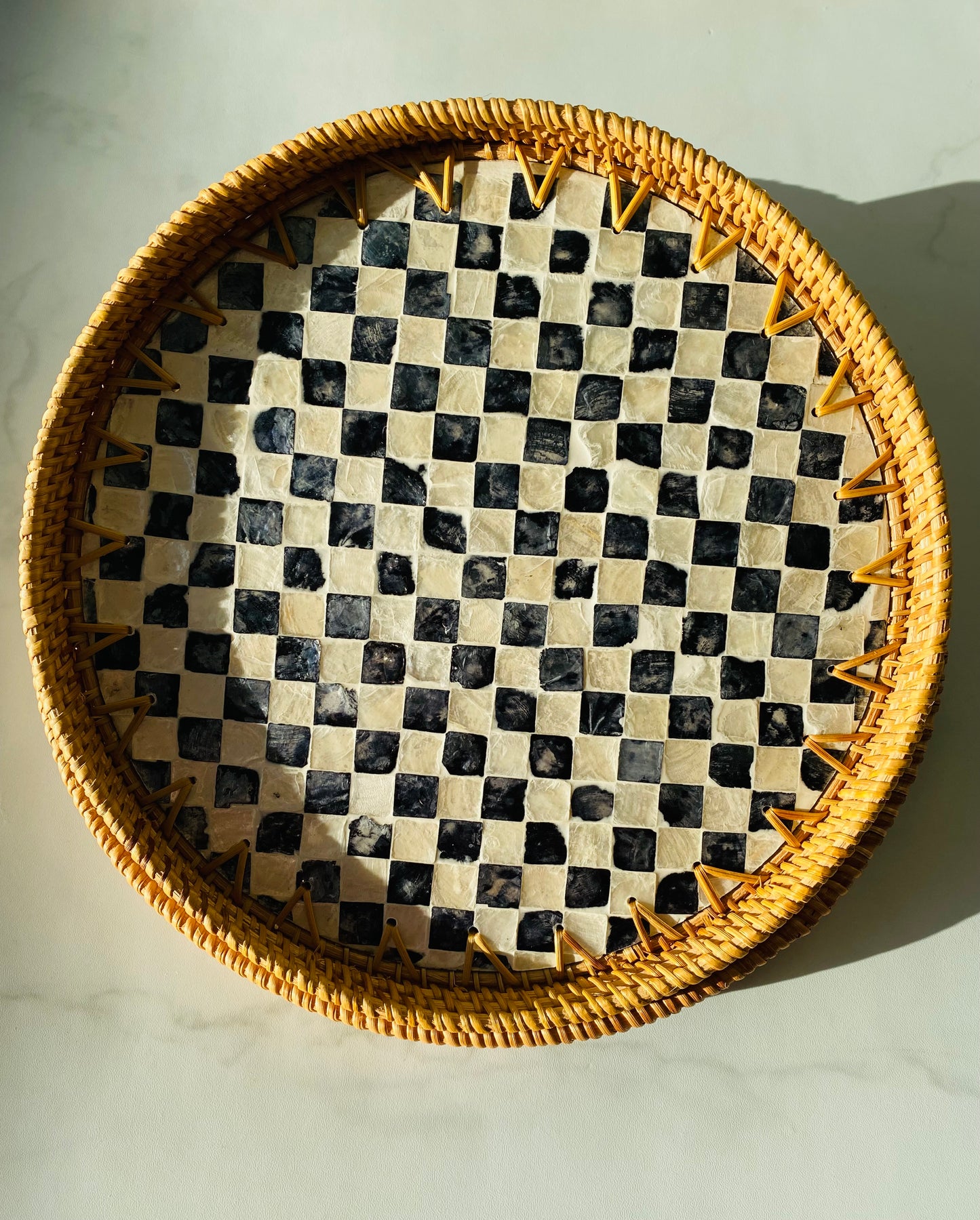 Handwoven Rattan Serving Tray