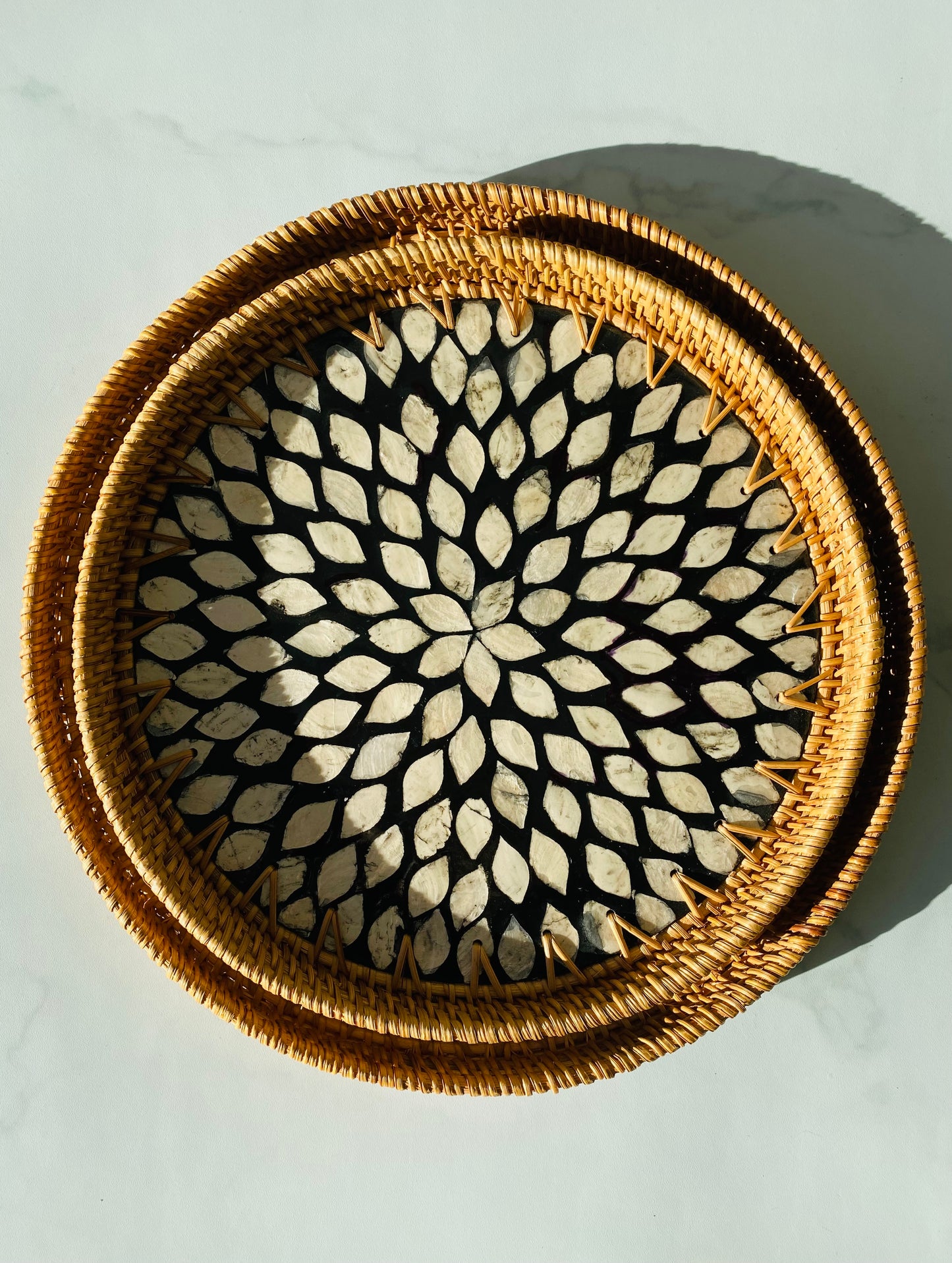 Handwoven Rattan Serving Tray