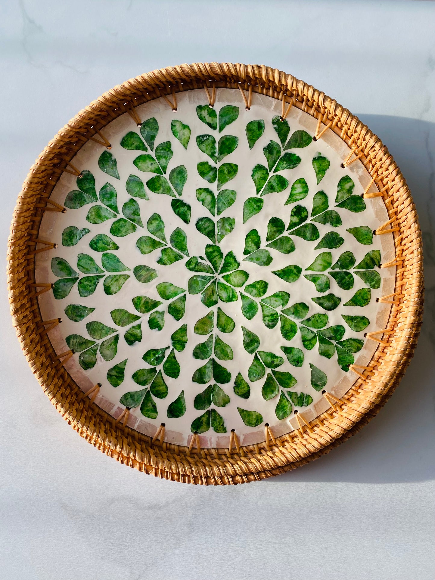 Handwoven Rattan Serving Tray