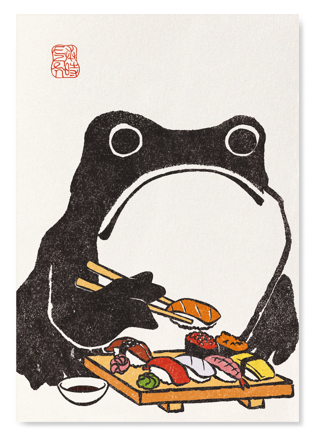 SUSHI FROG: Japanese Art Print