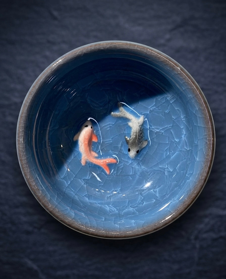 Handcrafted Koi Fish Bowl