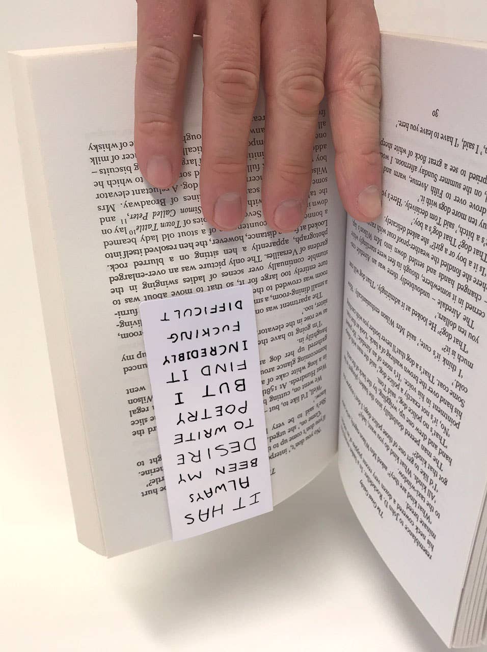 David Shrigley Magnetic Bookmark Write Poetry