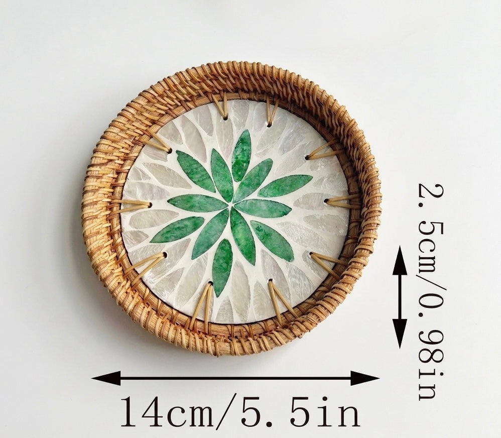 Hand-woven Rattan Trays-Round(3 sizes)