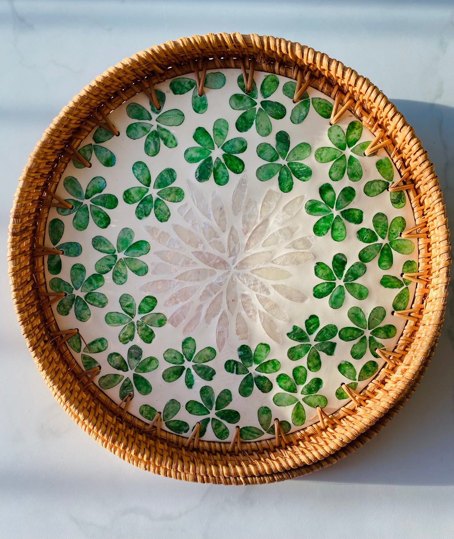 Handwoven Rattan Serving Tray