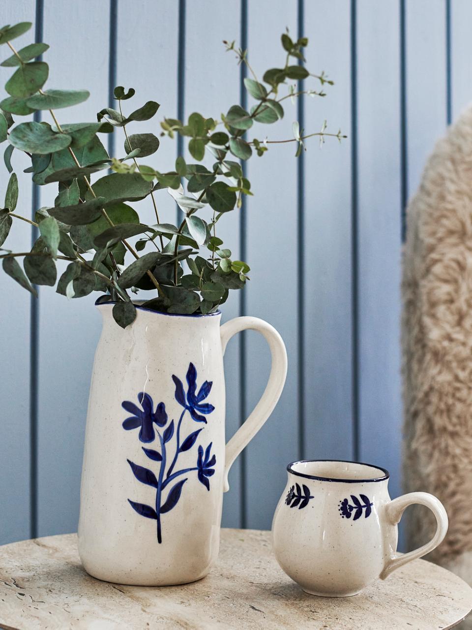 Eimy Jug, Blue, Stoneware