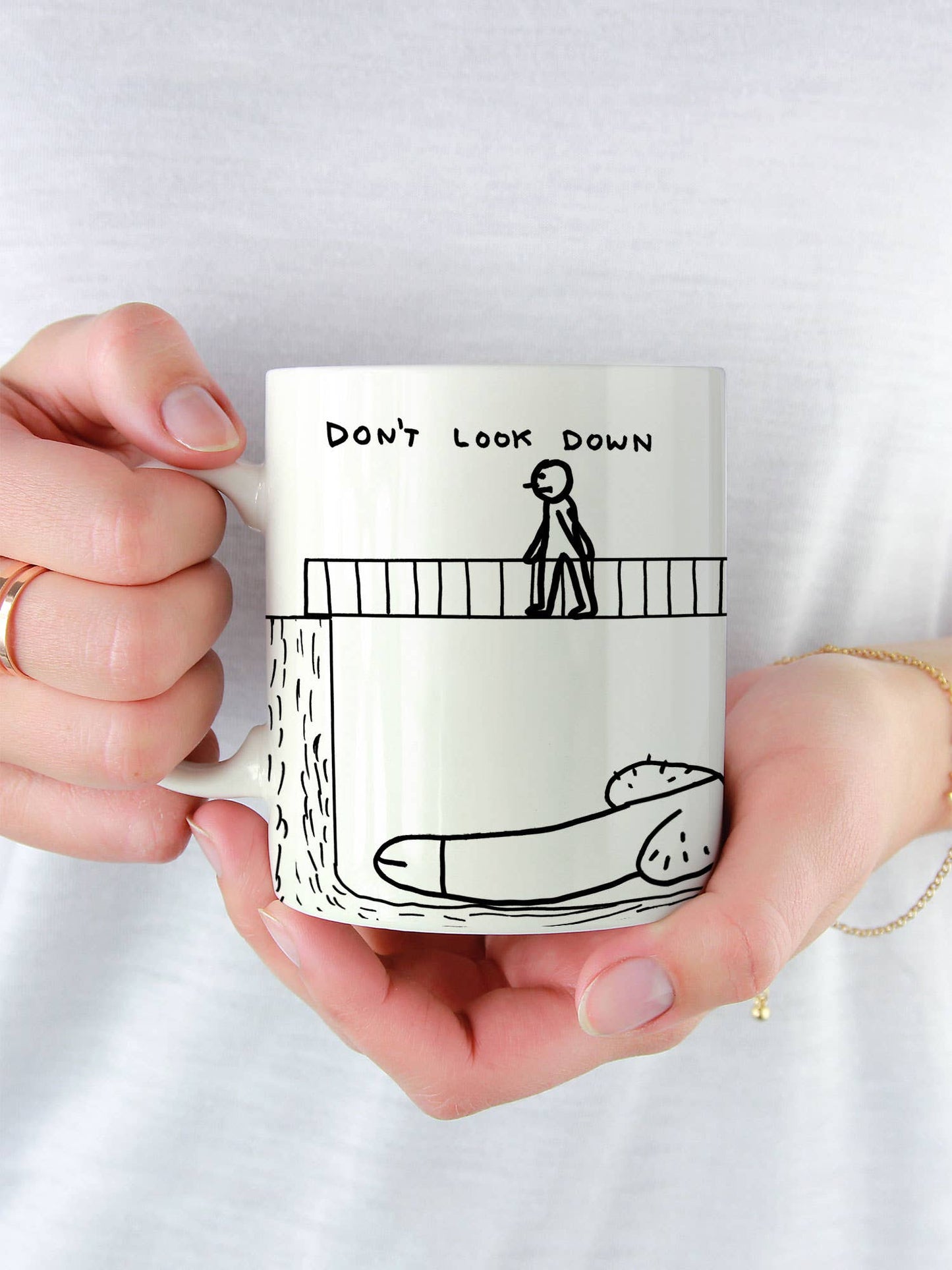 David Shrigley Mug Dont Look Down