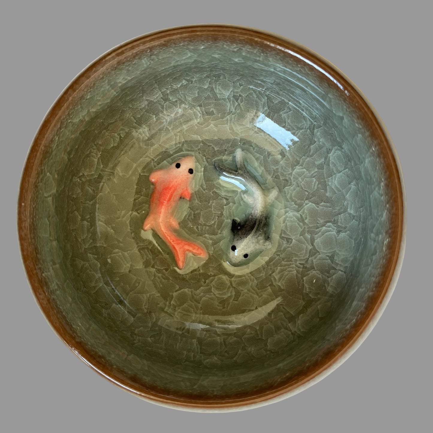 Handcrafted Koi Fish Bowl