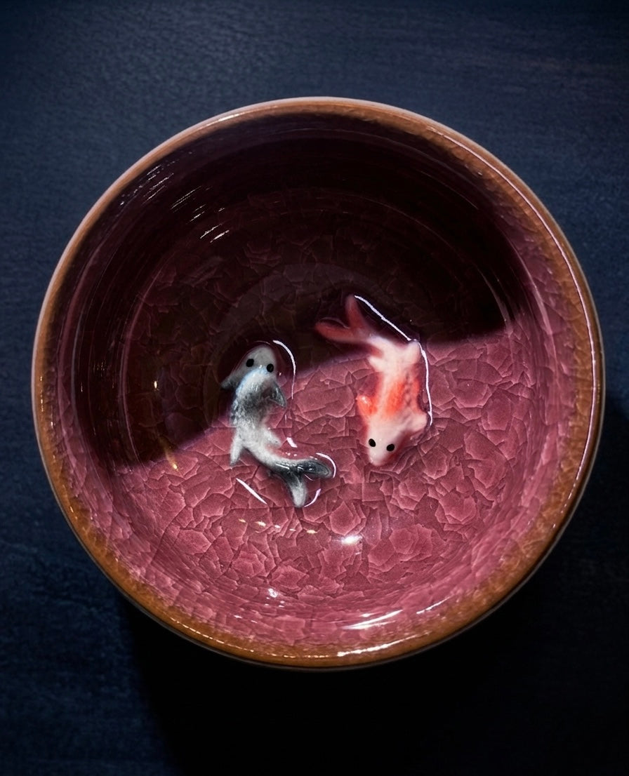 Handcrafted Koi Fish Bowl
