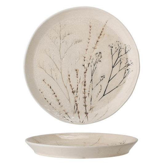 Bea Plate, Nature, Stoneware