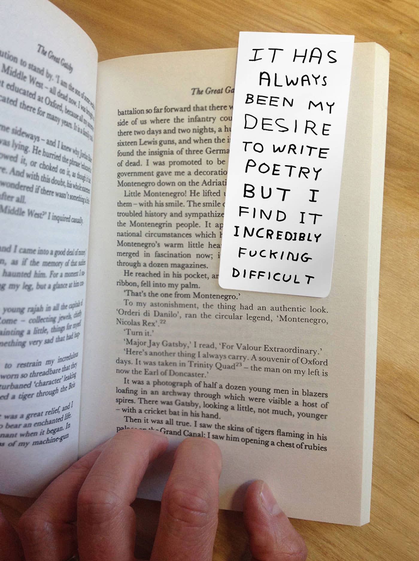 David Shrigley Magnetic Bookmark Write Poetry