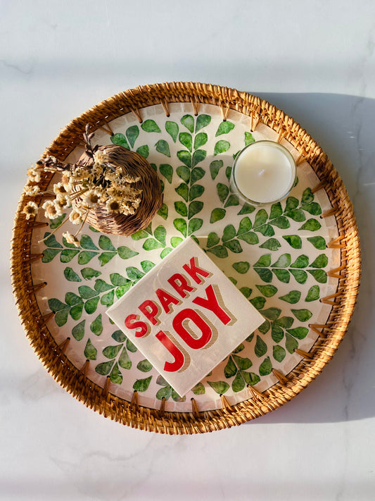 Handwoven Rattan Serving Tray