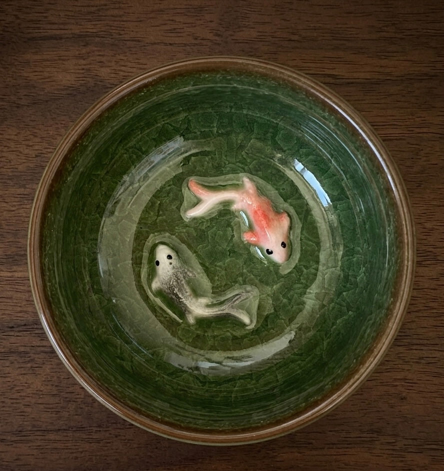 Handcrafted Koi Fish Bowl