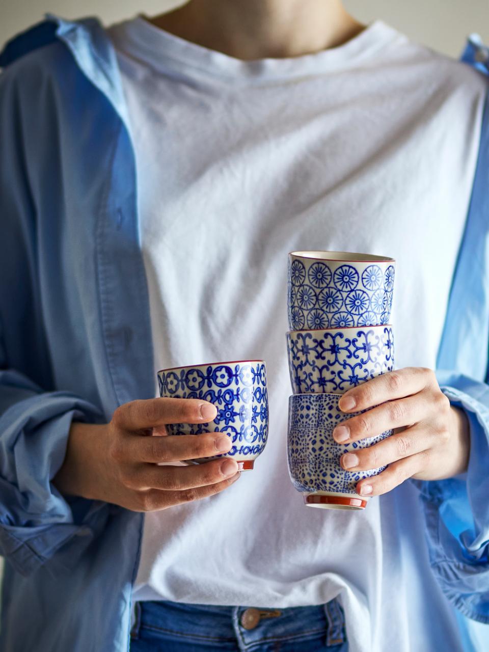 Karine Cup, Blue, Stoneware