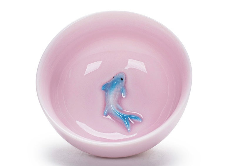 Fish Tea Cups-pink