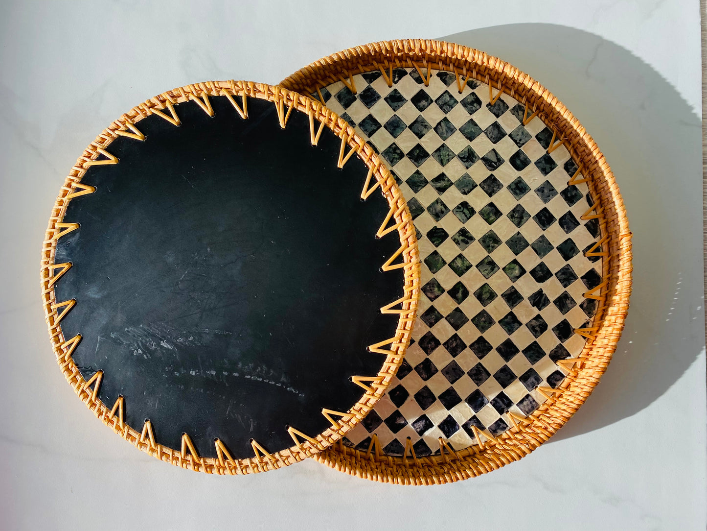 Handwoven Rattan Serving Tray