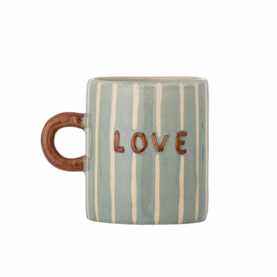 Cherish Mug, Blue, Stoneware