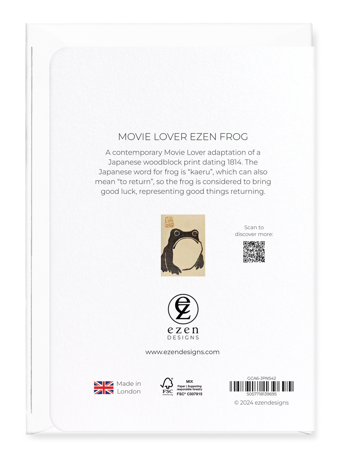 MOVIE LOVER EZEN FROG: Greeting Card