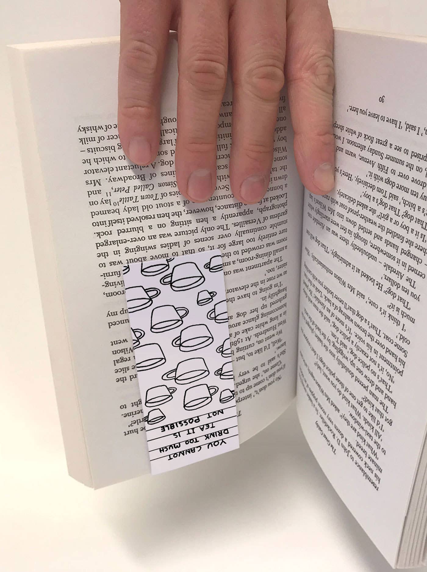 David Shrigley Magnetic Bookmark Too Much Tea