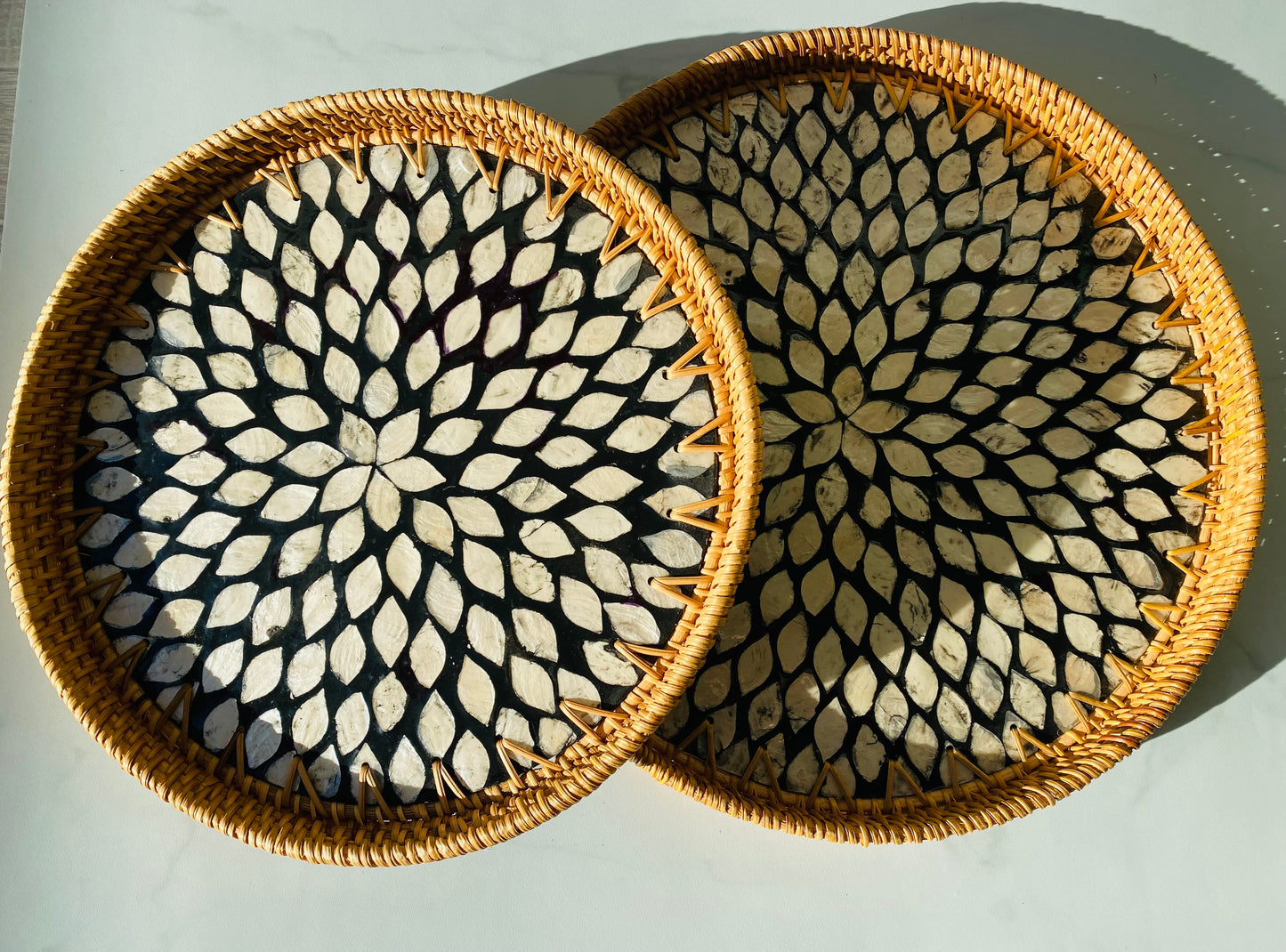 Handwoven Rattan Serving Tray