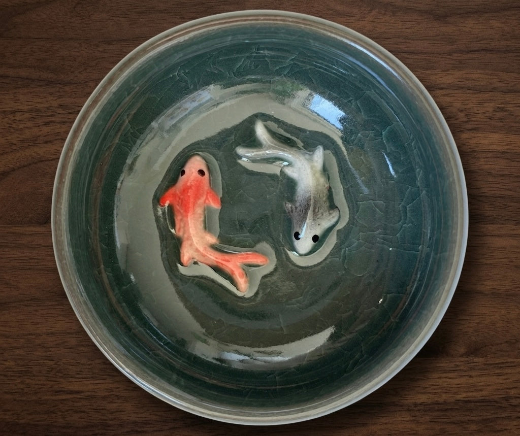 Handcrafted Koi Fish Bowl