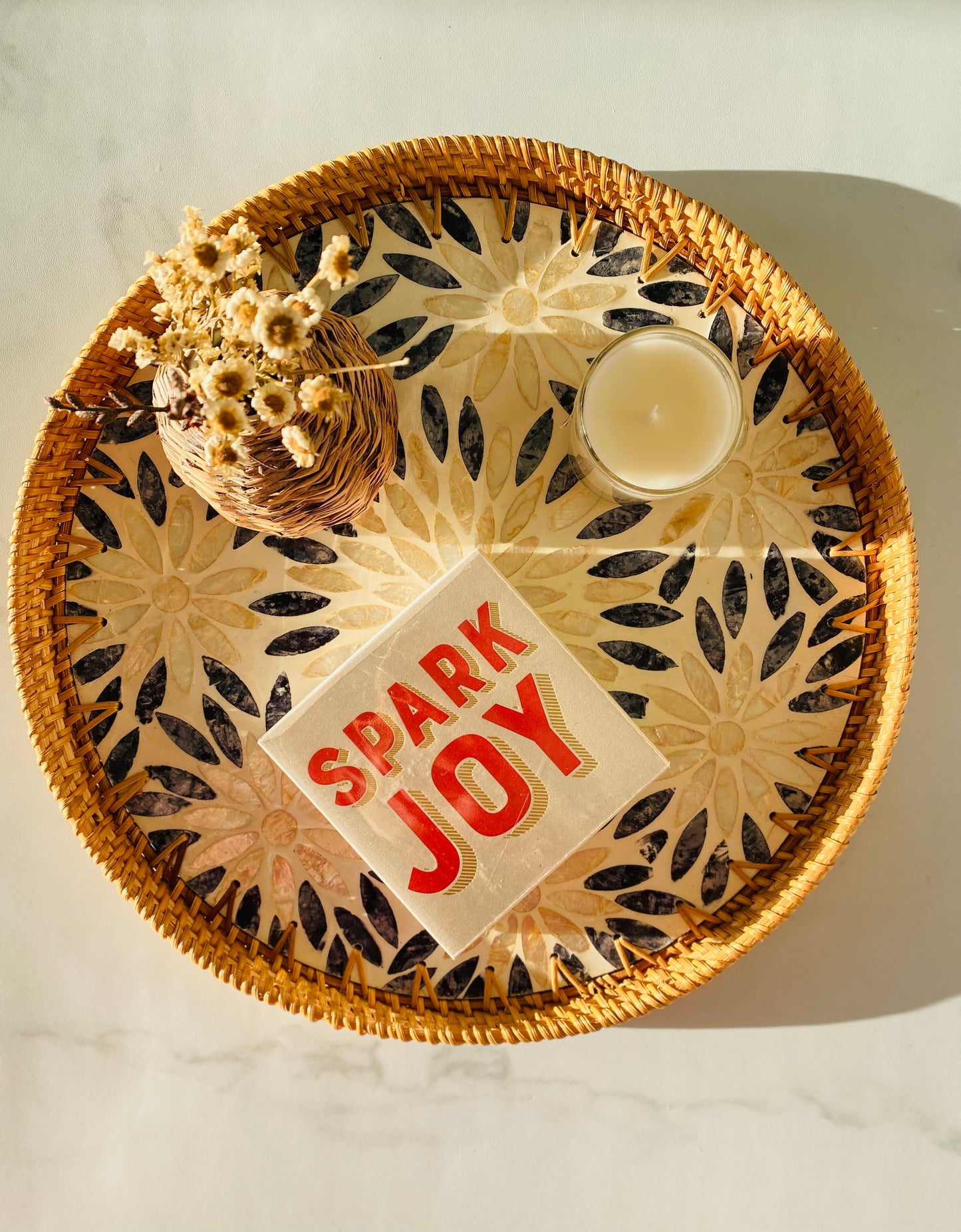 Handwoven Rattan Serving Tray