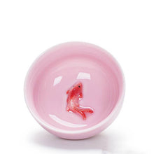 Red Fish Tea Cups