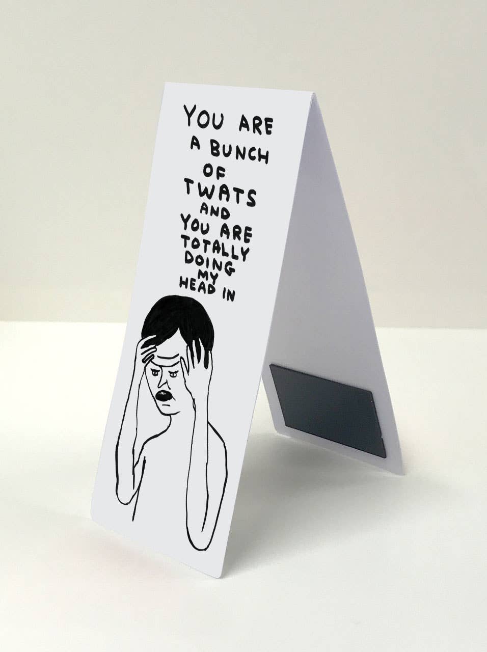 David Shrigley Magnetic Bookmark Bunch Of Twats