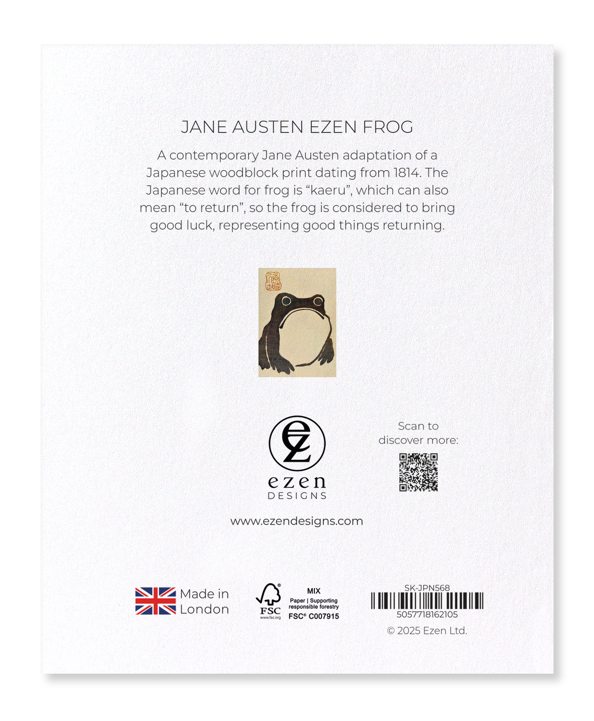 JANE AUSTEN EZEN FROG: Sticker Set